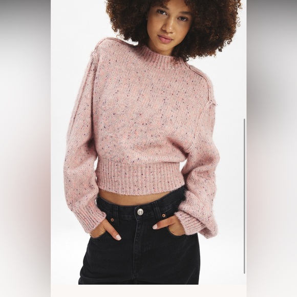 Kimchi Blue Speckled Pink Sweater - Picture 2 of 3